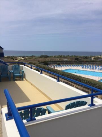 Bleu Marine Vue Ocean, 2 Chambres, Terrasse 30M2, Parking Privatif Et Piscine En Ete Lacanau Luaran gambar