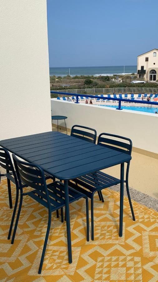 Bleu Marine Vue Ocean, 2 Chambres, Terrasse 30M2, Parking Privatif Et Piscine En Ete Lacanau Luaran gambar