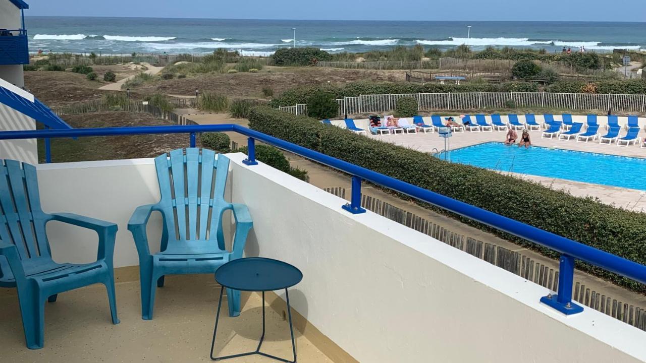 Bleu Marine Vue Ocean, 2 Chambres, Terrasse 30M2, Parking Privatif Et Piscine En Ete Lacanau Luaran gambar